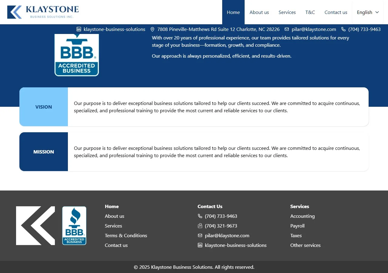 Klaystone Business Solutions captura 4
